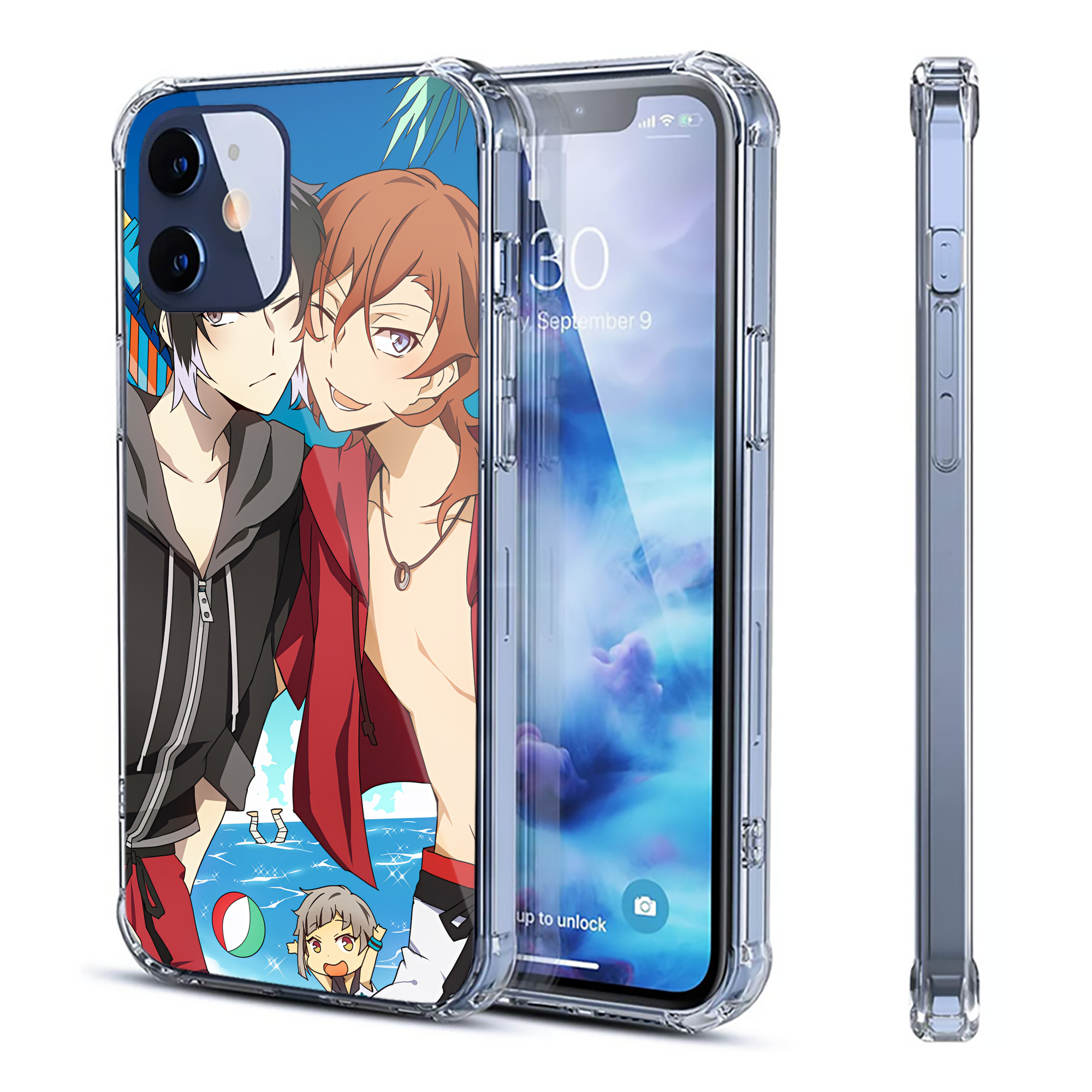 （画像用） 文豪ストレイドッグス Bungo Stray Dogs 【iPhone 12シリーズ対応】透明スマホケース（クリアソフトケース）
